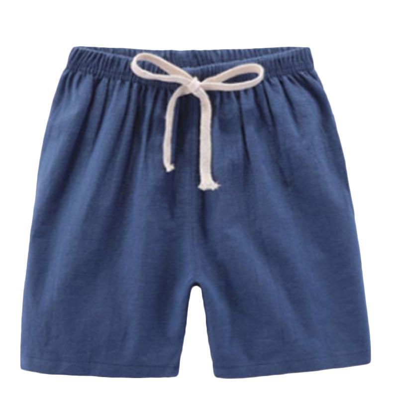 eds eds summer fashion boys shorts casual cotton linen children short pants kids solid color sports shorts full12