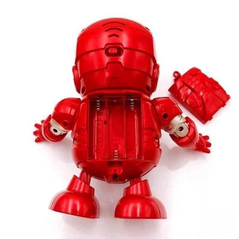 robot iron man menari