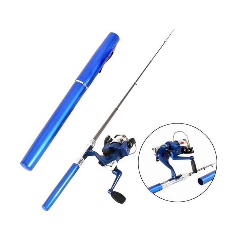 Jual Abaty Mini Pen Fishing Rod Alat Joran Pancing Biru New Spinning Reel Online November 2020 Blibli