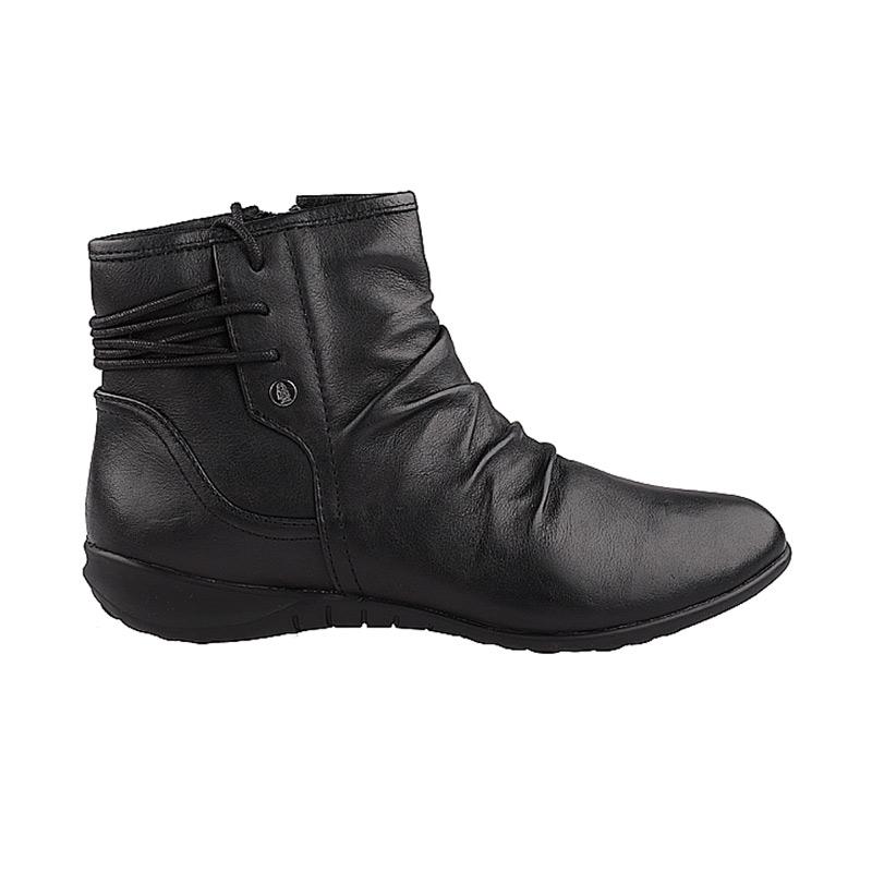Jual Hush Puppies Bria Bootie Ankle Boots Black KB44745BK 36