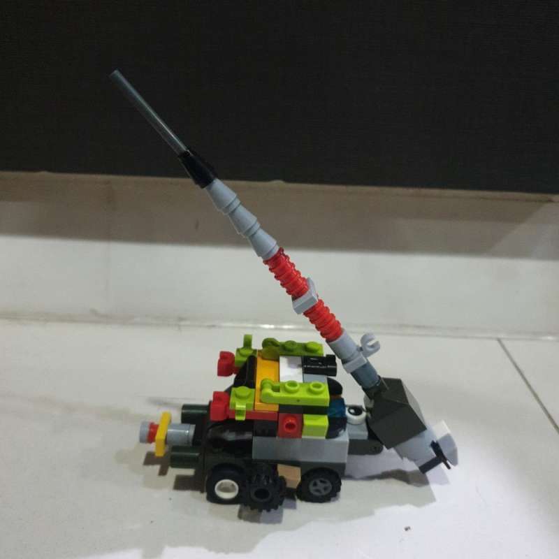 Jual Mainan Anak Lego Mobil Tank Perang Tembakan Panjang Karya