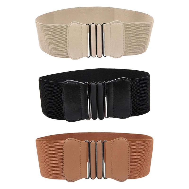 Promo Fashion Wide Elastic Dress Belt 