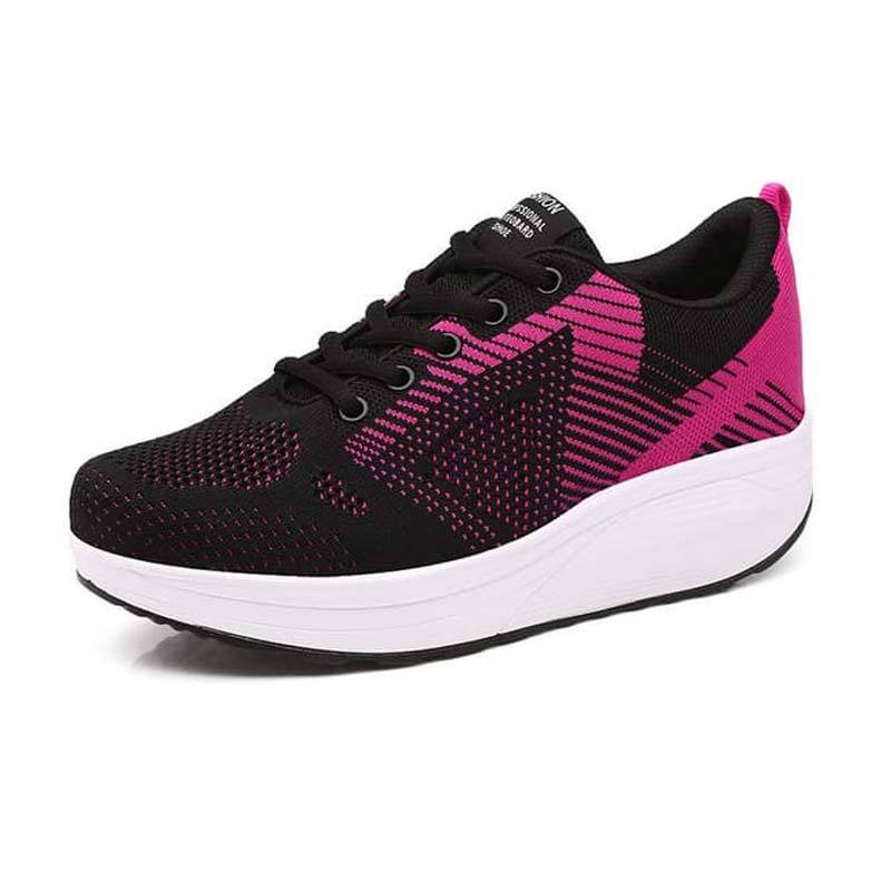 Jual Sneakers Wanita Running Shoes Sepatu Olahraga Wanita Modern Shoes Sepatu Sport Kets Casual Import Su01 Hitam Pink Online Oktober 2020 Blibli Com