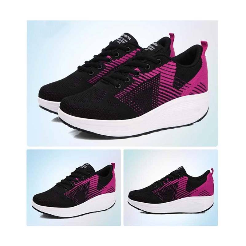 Jual Sneakers Wanita Running Shoes Sepatu Olahraga Wanita Modern Shoes Sepatu Sport Kets Casual Import Su01 Hitam Pink Online Oktober 2020 Blibli Com