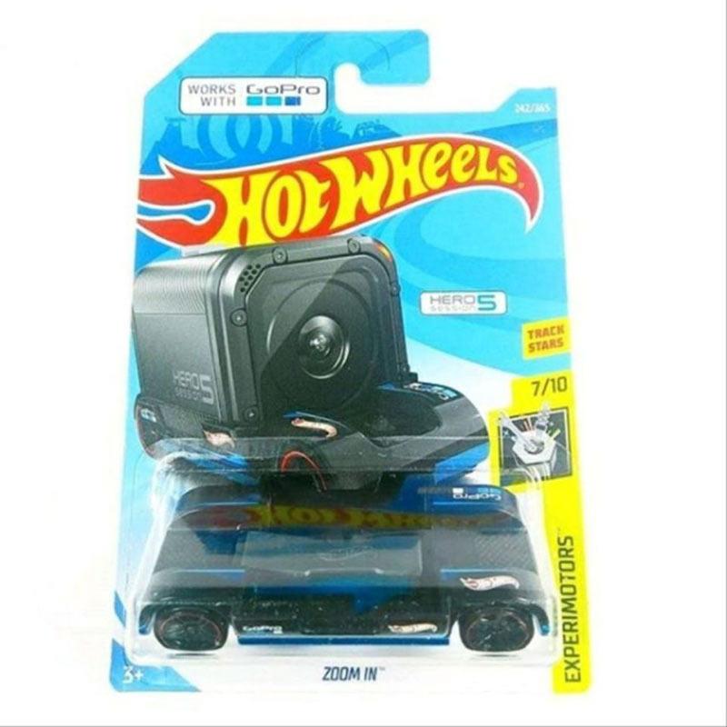 Jual HOTWHEELS ZOOM IN 2018 HITAM WORK with GoPro CAMERA di