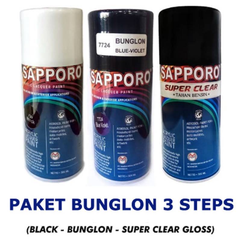 Jual Sapporo Bunglon Step Set Cat Semprot Paket 3 Online Desember 2020 Blibli