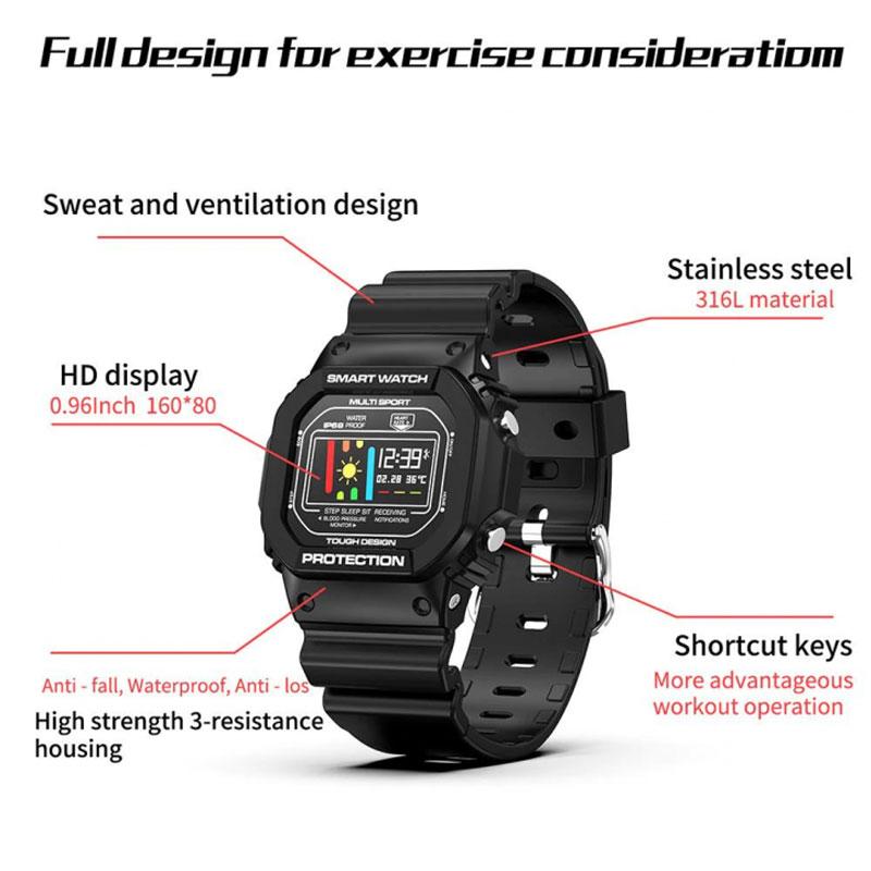 Jual Horug X12 Ecg Ppg Waterproof Ip68 Heartrate Sport Tracker Smartwatch Online Januari 2021 Blibli