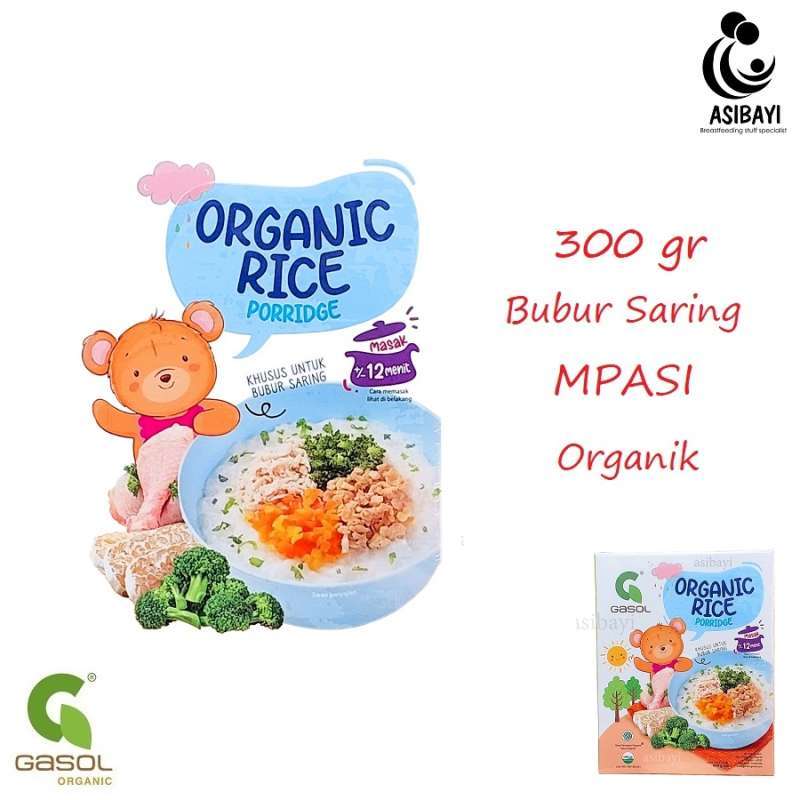 Jual Gasol Bubur Beras Nasi Organik untuk Makanan Bayi MPASI Baby