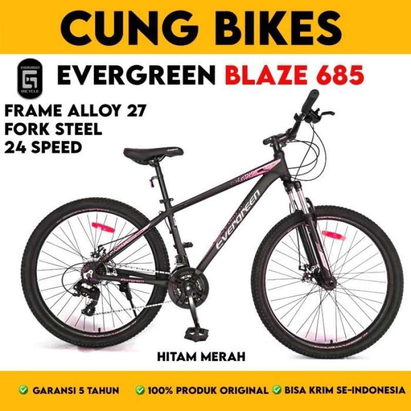 Promo Sepeda Gunung Inch Mtb Evergreen Blaze 685 Frame Alloy