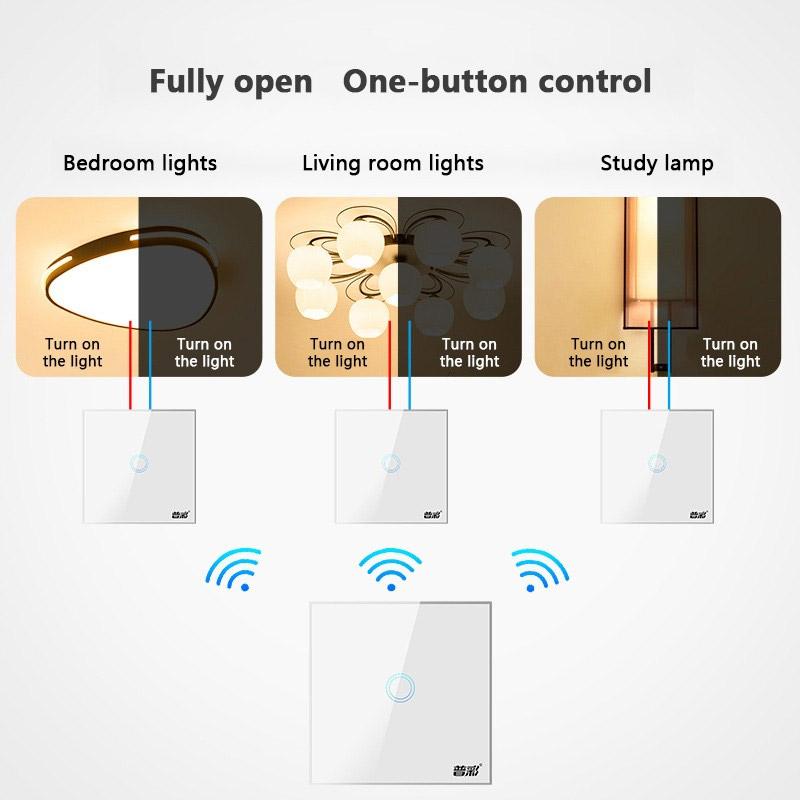 Jual H Ikea Wireless Touch Smart Switch 200v 250v 10a Type 1