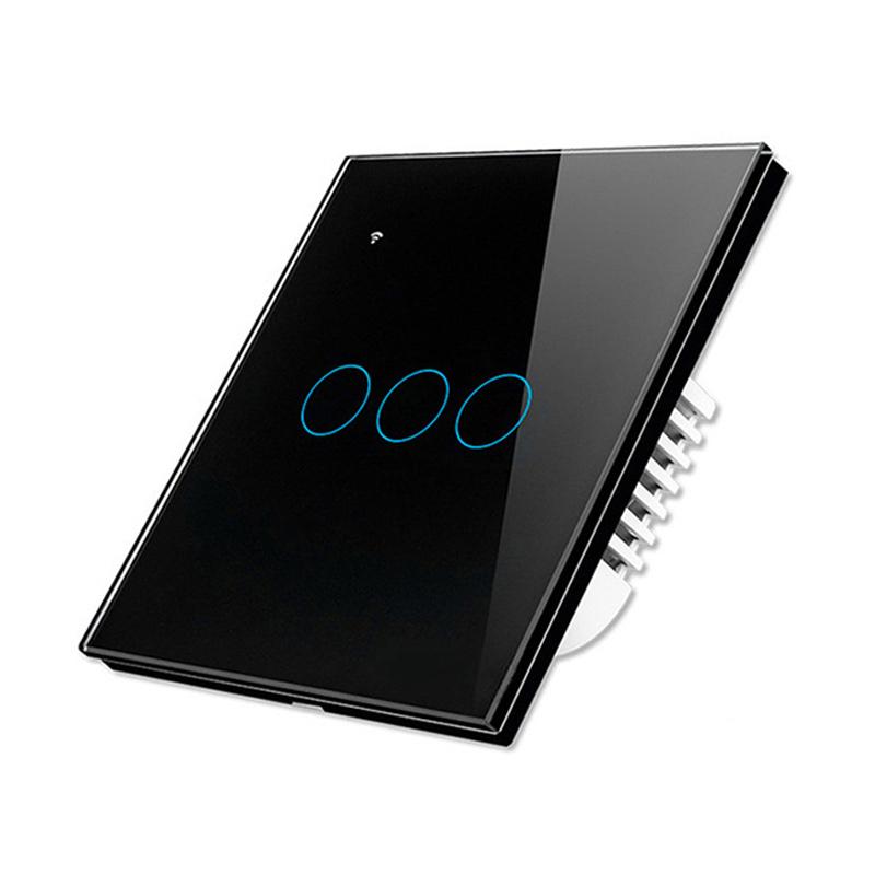 h ikea smart switch wifi control interrupto lamp switch rf alexa google for led light switch type 3 gang voice control smart home black