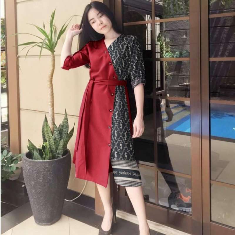 Baju dress casual hot sale