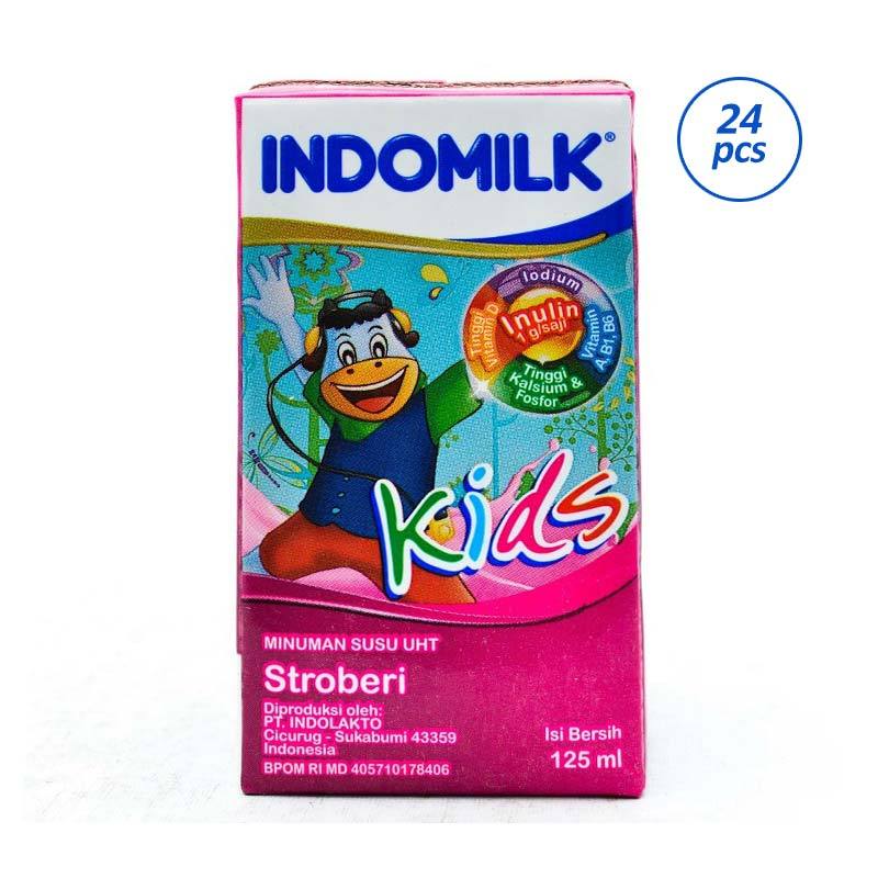 Jual Indomilk Kids Strawberry Susu Uht 125 Ml 24 Pcs Murah Mei 2021 Blibli
