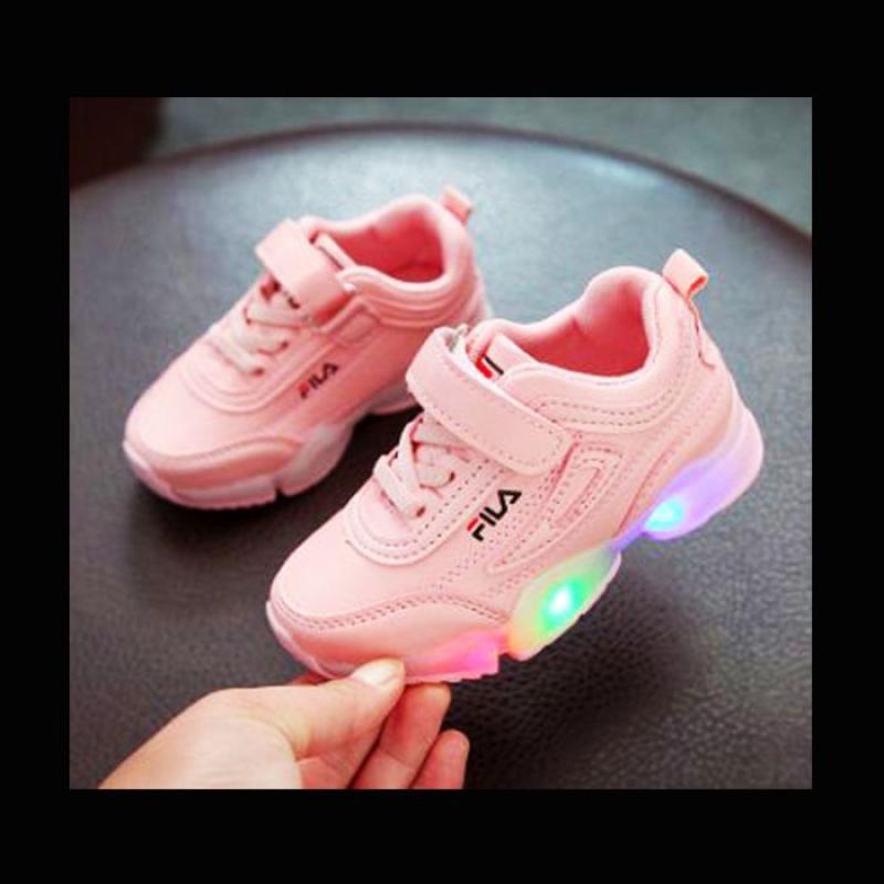 Jual Oem Zh Ss051 Fila Flip Unisex Sepatu Anak Lampu Led Online Oktober 2020 Blibli Com