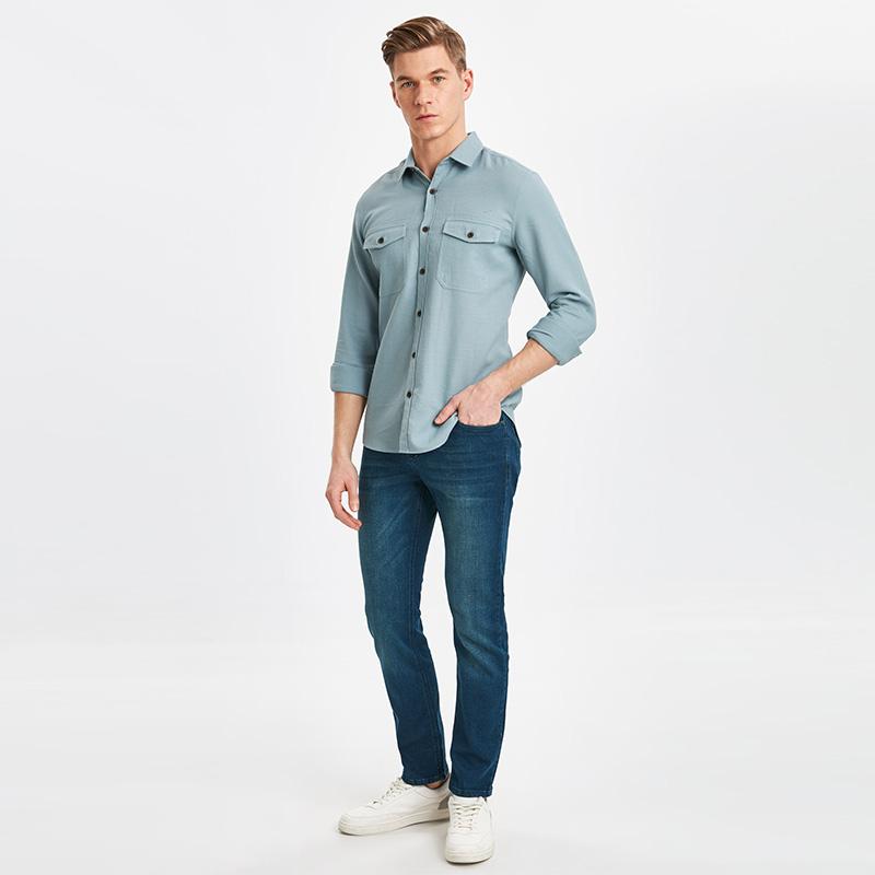 Jual Lc Waikiki Extra Slim Fit Dobby Weave Poplin Men S Long