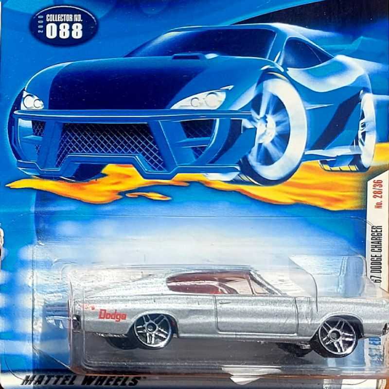 Jual Hot Wheels 67 Dodge Charger 2000 Die Cast Silver First