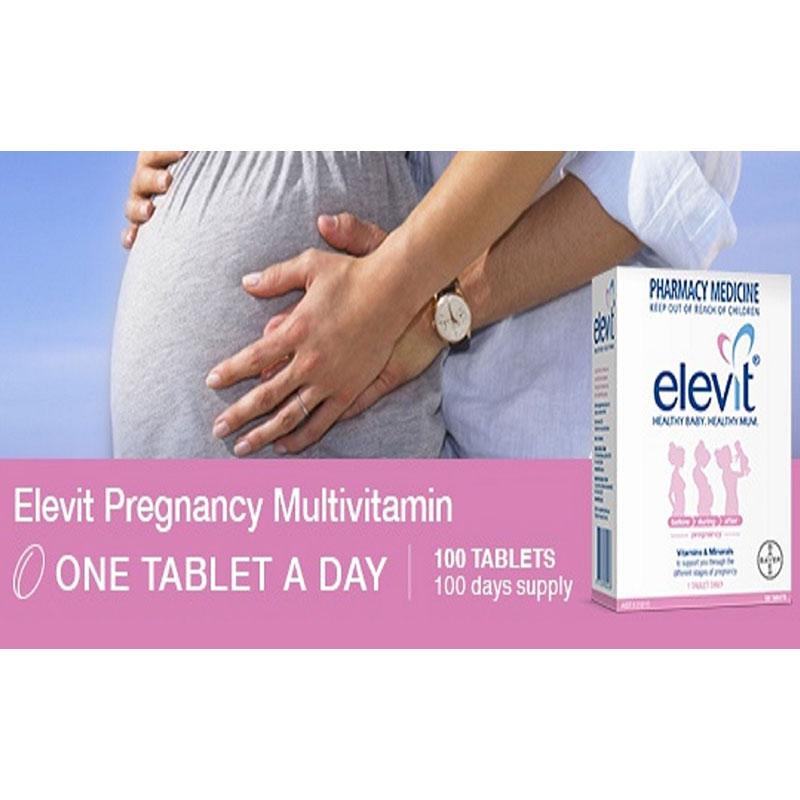 elevit pregnancy multivitamins minerals 100 daily tablets