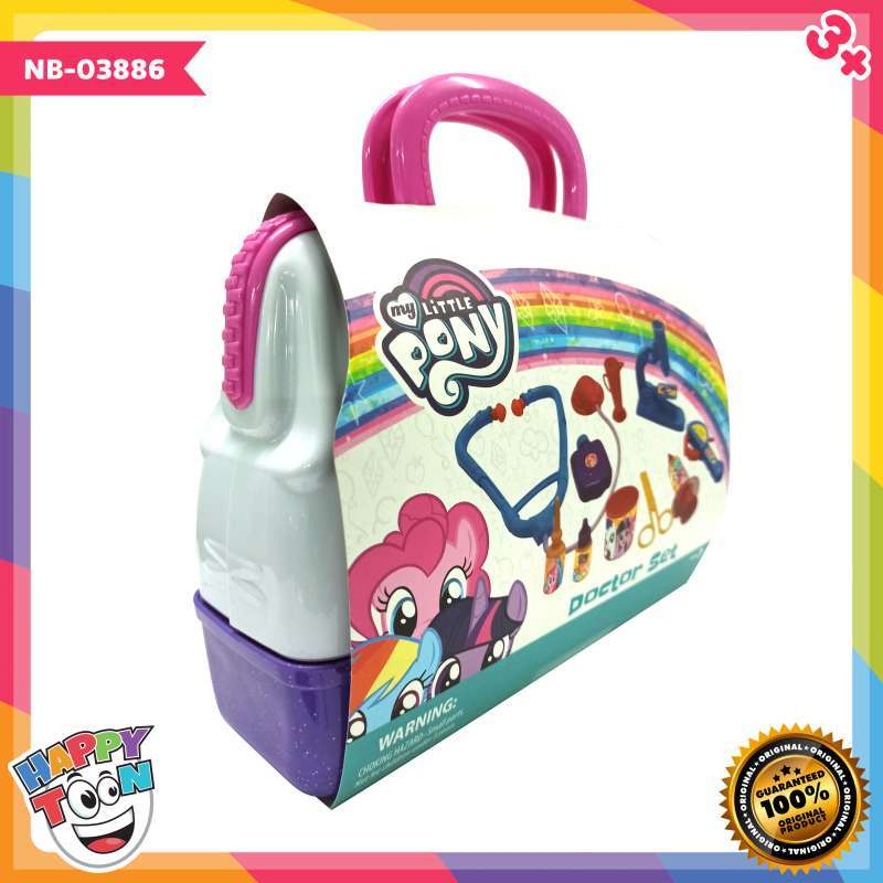 Jual Happy Toon Nb 03886 My Little Pony Doctor Set Mainan Alat Dokter Tas Koper Online Desember 2020 Blibli