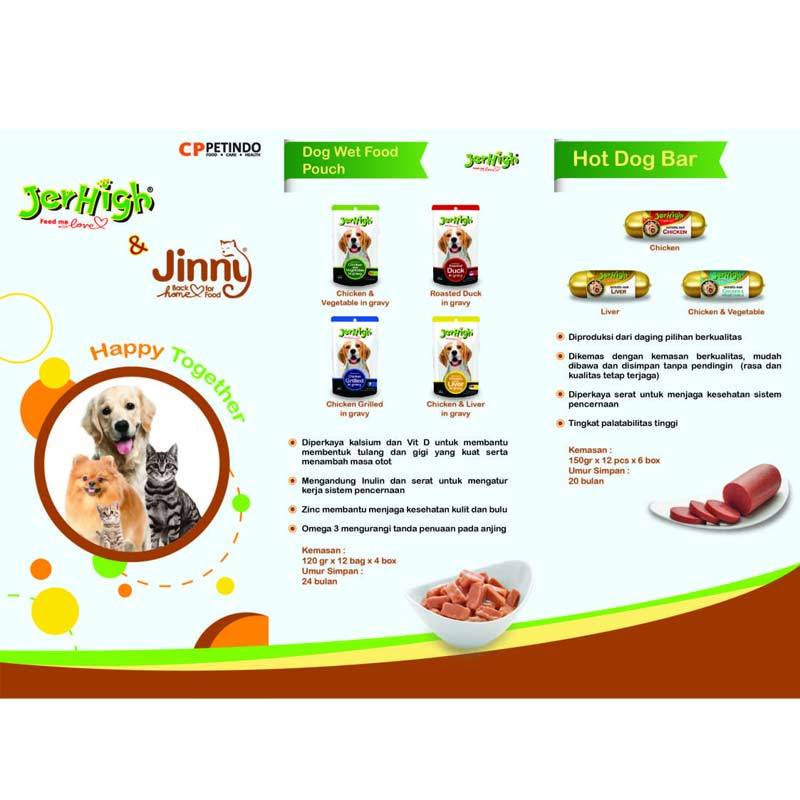Jual Cppetindo Jerhigh Dog Wet Food Pouch Chicken Vegetable In Gravy 120 G Online Oktober 2020 Blibli Com