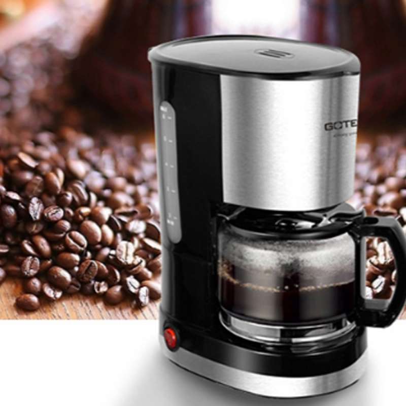 Jual Gotech Electric Drip Coffee Maker Fully Automatic Stainless Steel Pot Machine For Household Office 600 Ml 220v Online Januari 2021 Blibli