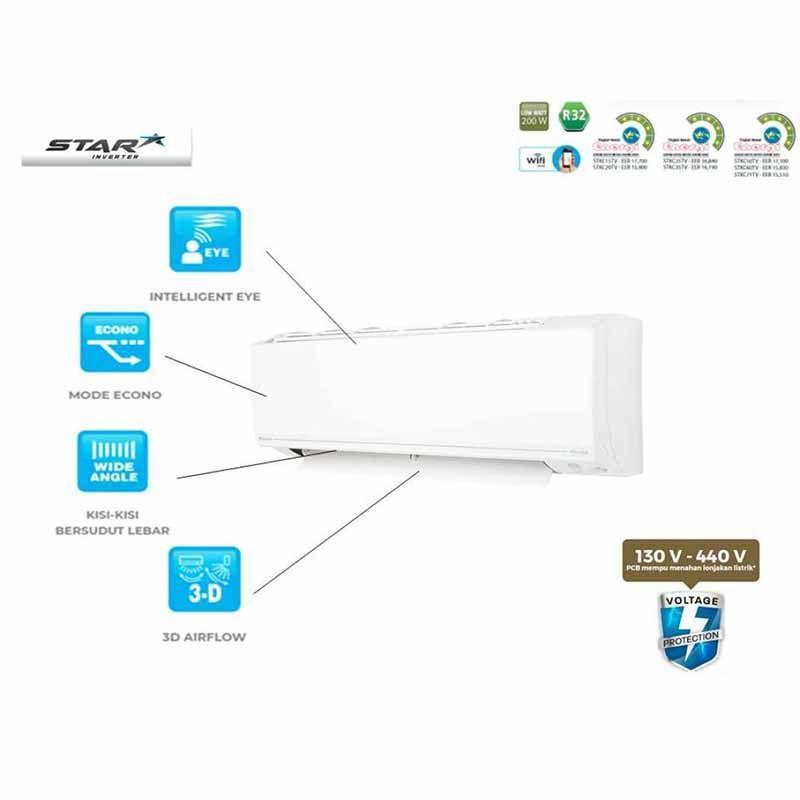 Jual Daikin Stkc25tv Star Inverter Ac Split 1 Pk Online September 2020 Blibli Com