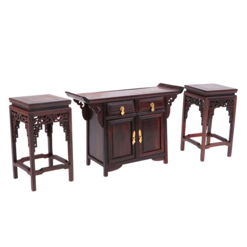 Jual Oem 1 6 Miniature Furniture Wooden End Table Stool Chair For Dolls House Online Oktober 2020 Blibli Com