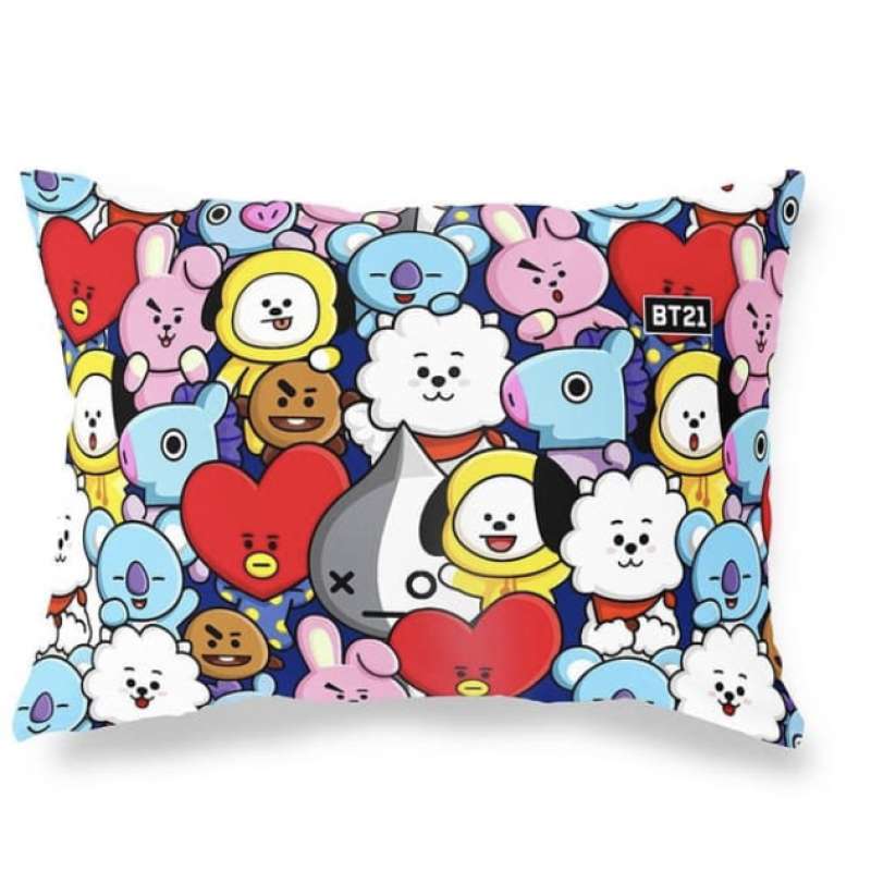 Jual Bantal Bts Bt21 Kpop Warna Fullcolour Murah Mei 2021 Blibli