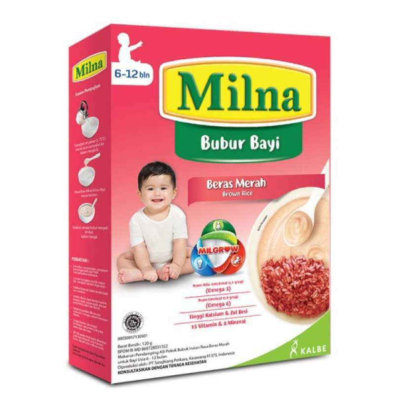 Jual Milna Bubur Bayi 6 120 Gr Beras Merah Online September 2020 Blibli Com
