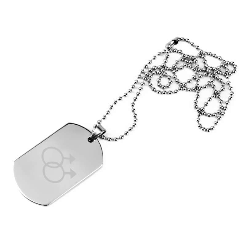 Dog Tag Pendant Necklace Chain Jewelry 