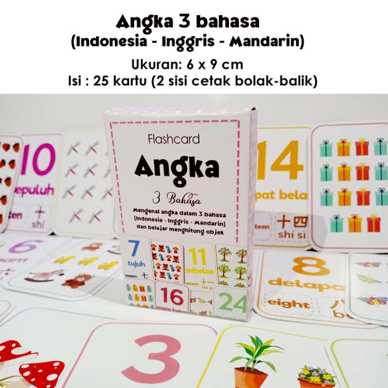 Jual Flashcard Angka 3 Bahasa Flash Card Kartu Pintar Anak Belajar Berhitung Flashcard Number Kartu Belajar Angka Online Oktober 2020 Blibli Com