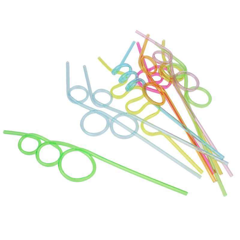 Jual 10x Crazy Colors Curly Drinking Straws Sipping Straws Kids Party Gift Favors Online Desember 2020 Blibli