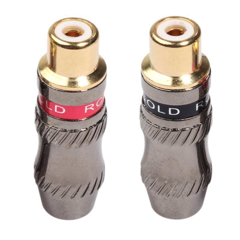 Jual Gold Plated Rca Plug Audio Female Connector For Audio Headphone Micphone Online November 2020 Blibli Com
