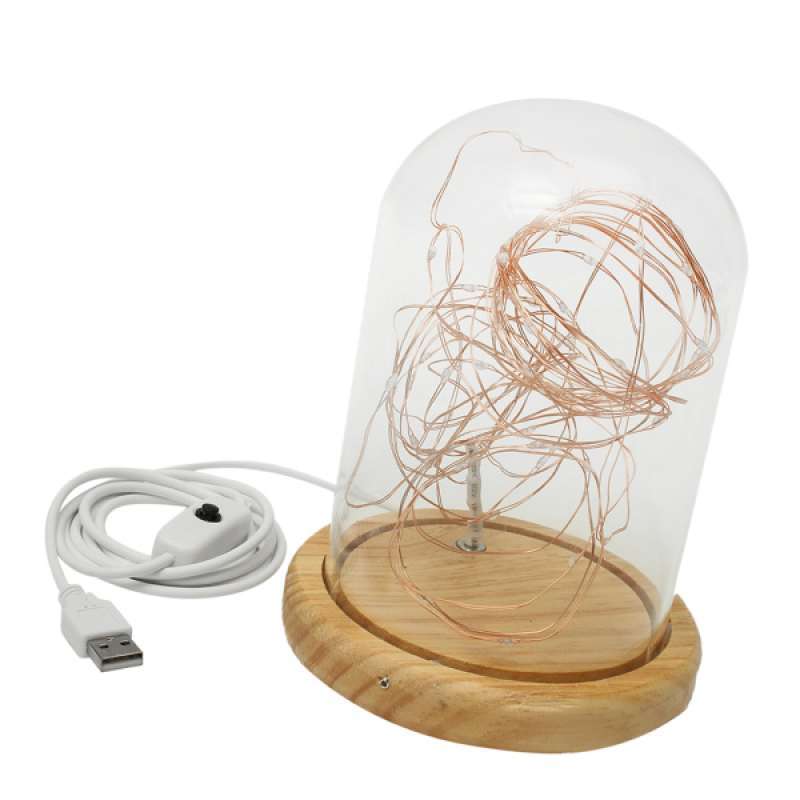 Jual Led Firework Glass Cover Wood Base Touch Switch Table Desk Light Lamp Online Oktober 2020 Blibli Com