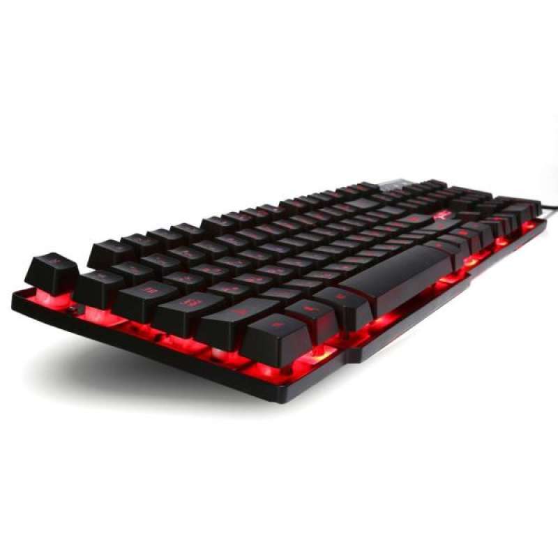 russian english character led backlit wired gaming keyboard for pc games