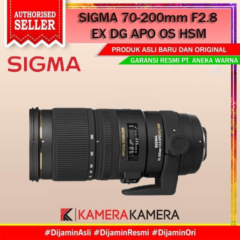 kamerakamera lensa sigma 70 200mm f2 8 ex dg apo os hsm for nikon sony