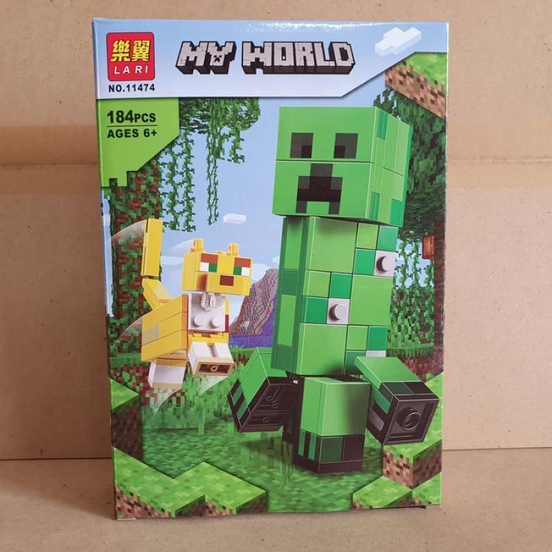 Jual Bela Lari 11474 My World Minecraft Giant Creeper Lego Compatible Online Februari 2021 Blibli