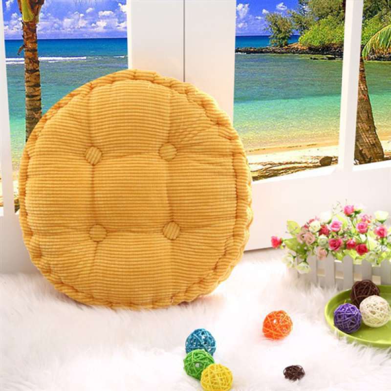 Jual Round Soft Corduroy Cotton Cushion Pad Chair Seat Patio Car Office Use Cushion Online November 2020 Blibli