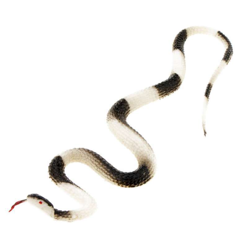 17" Realistic Rubber Snake Party Bag Filler Toy Mischief Halloween Gag Prank 