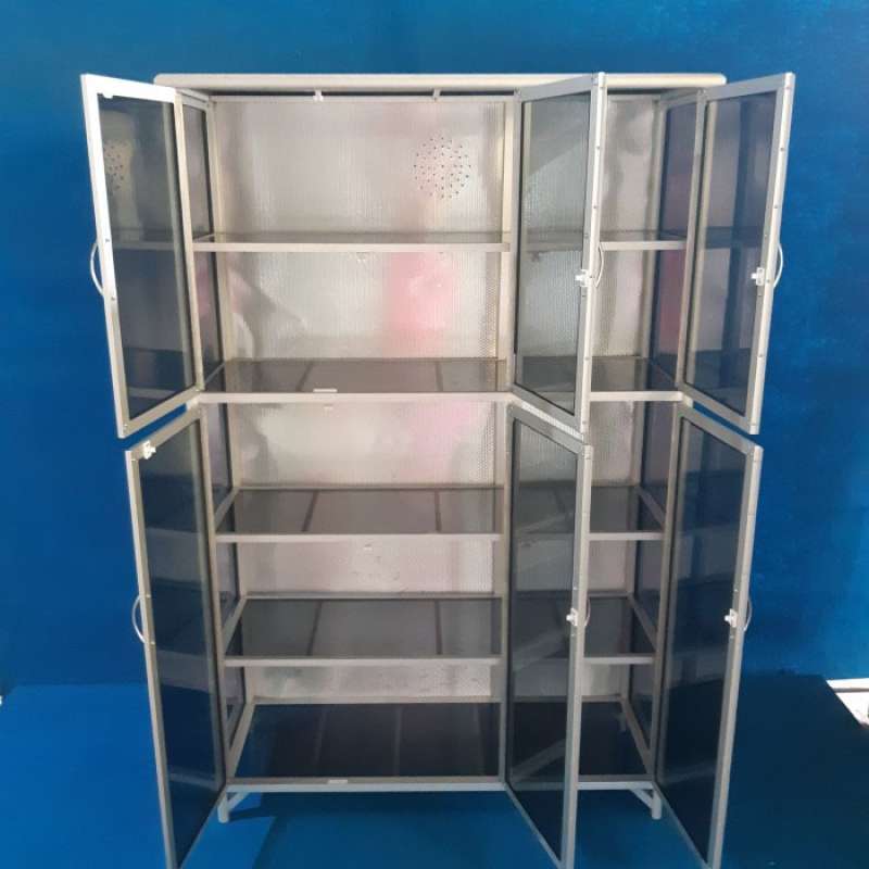 Jual Lemari Rak Sepatu 3 Pintu 5 Susun Helm Kaca Riben Online April 2021 Blibli