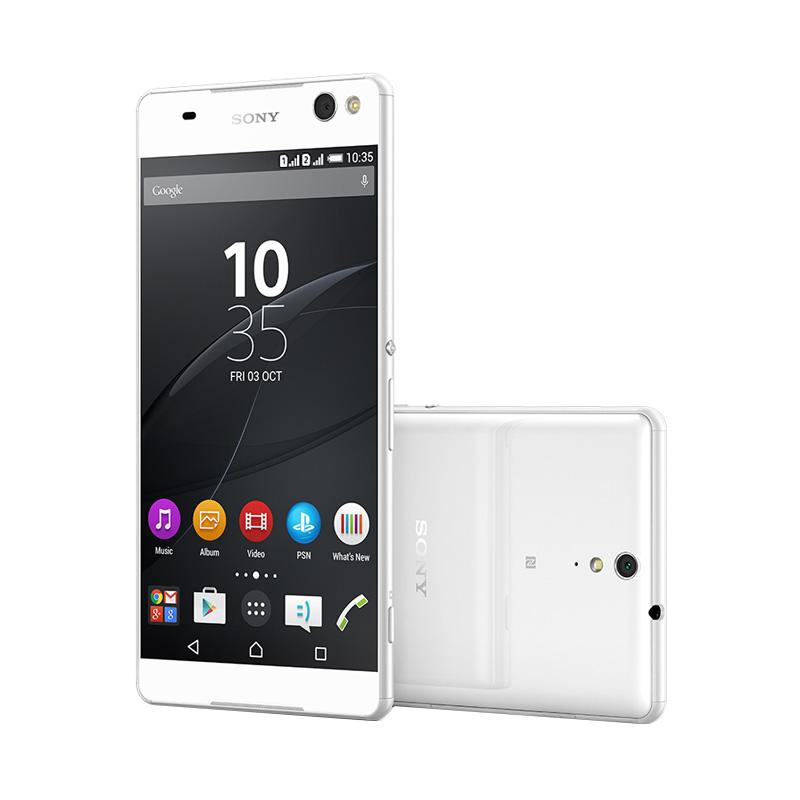 SONY Xperia C5 Ultra Dual Smartphone - White [16GB/RAM 2GB]