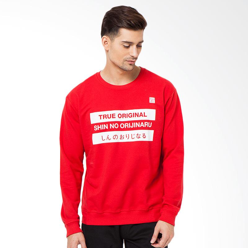 Ryusei Shino Sweater Pria - Red