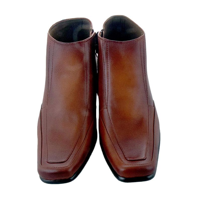 Golfer Brose Leather Boots Sepatu Pria - Brown