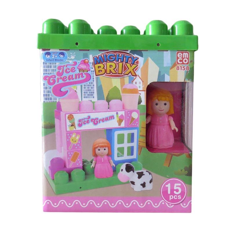 EMCO LEGO 8158 Mighty Brix Ice Cream Stall Mainan Block & Puzzle