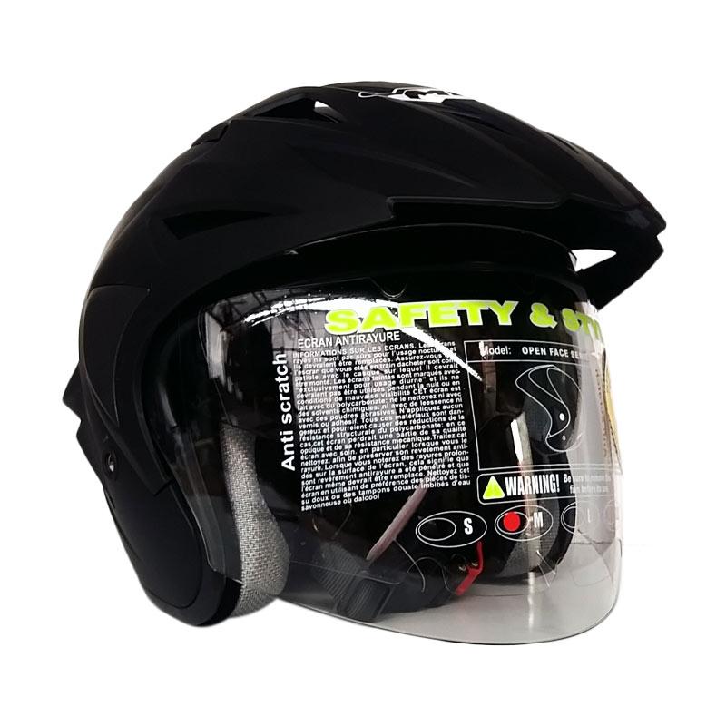 Jual MDS Projet 2 Helm Half Face - Solid Black Doff Online - Harga & Kualitas