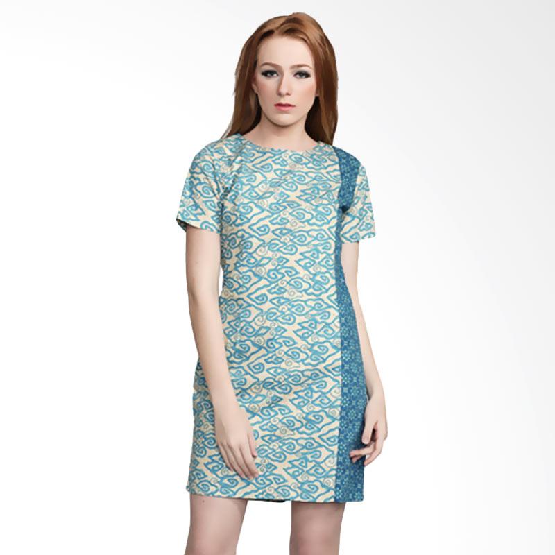 Rianty Melly Dress Batik - Blue