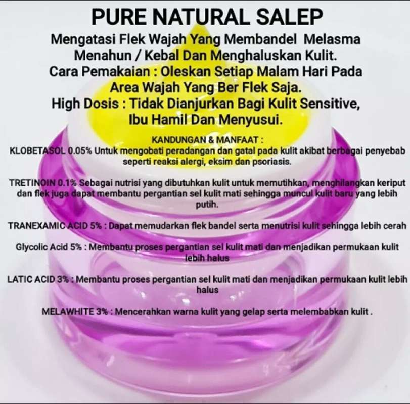 Jual Pure Natural Salep Wajah Cream Penghilang Flek Hitam Tebal Melasma Menahun Racikan Original Online Februari 2021 Blibli Ia juga bisa digunakan apabila kulit mama gosong akibat sinar matahari. pure natural salep wajah cream penghilang flek hitam tebal melasma menahun racikan original