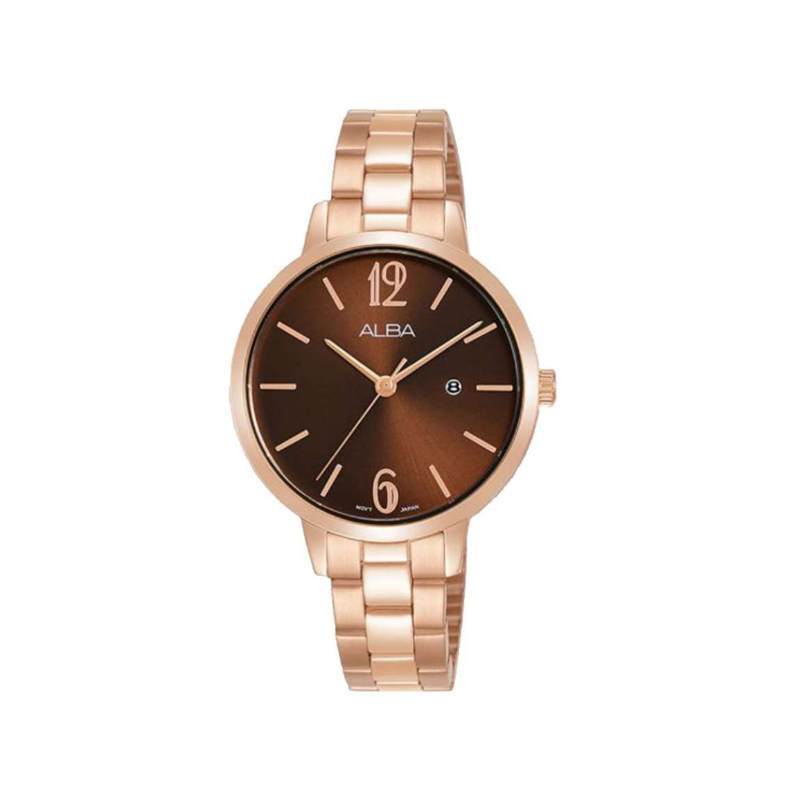 Jual Jam Tangan Wanita Alba Original Garansi Resmi Ah7u02 Ah7u02x1 Strap Stainless Steel Rose Gold Online Januari 2021 Blibli