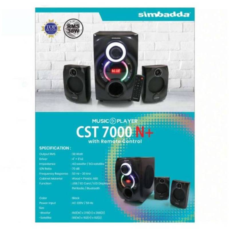 Jual Speaker Bluetooth Simbadda Cst 7000n Subwoofer Bass Power Led Display Online Februari 2021 Blibli