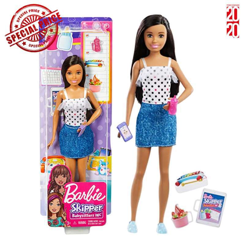 Jual Barbie Skipper Babysitter Doll Original Mainan Boneka FHY89