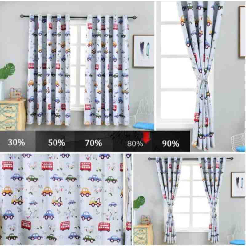 Jual Gorden Minimalis Tirai Jendela Minimalis Gorden Anak Putih L100xt195 Murah Mei 2021 Blibli